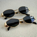 2pcs Summer Trendy Glasses Set Rhombus Oval Frame Fashion Glasses Suitable for Daily Commute and Street Photography Accessories