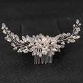 Crystal Rhinestone Flower Pearl Hair Comb Bridal Headband Tiara Hairpin Party Wedding Bridal Hair Accessories Jewelry