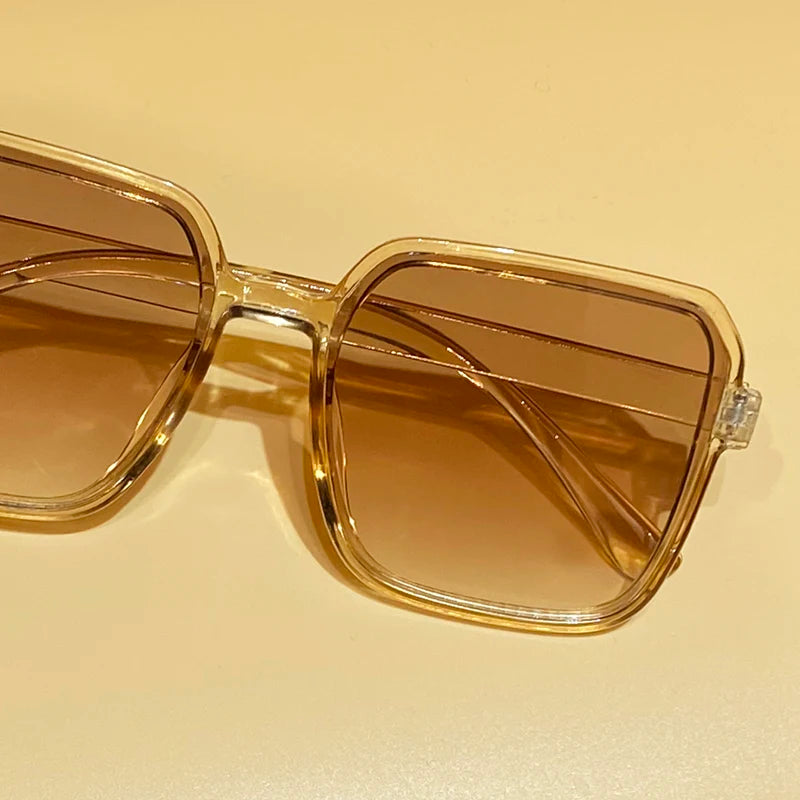 5pcs the glasses combination Square large frame casual fashion sunglasses 2024 new cross-border street shot unisex sunglasses