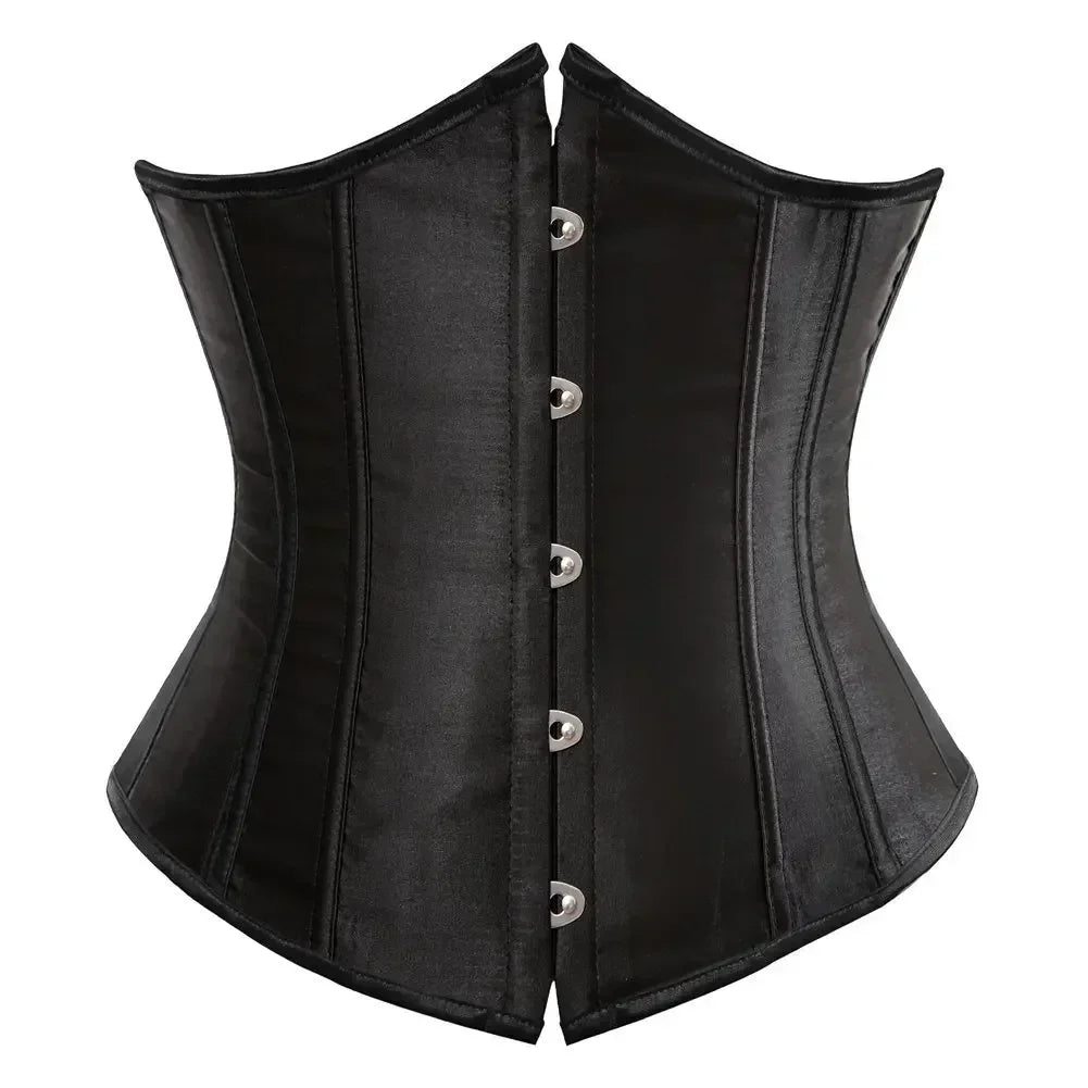 Slimming Waist Trainer Body Shaper Clothing Sexy Gothic Underbust Corset Shapewear Women Fajas Lace-up Lingerie Bustiers Girdle