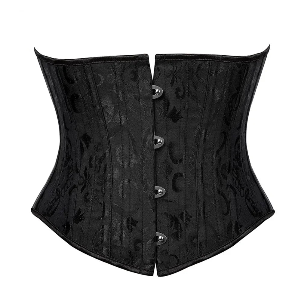 Slimming Waist Trainer Body Shaper Clothing Sexy Gothic Underbust Corset Shapewear Women Fajas Lace-up Lingerie Bustiers Girdle