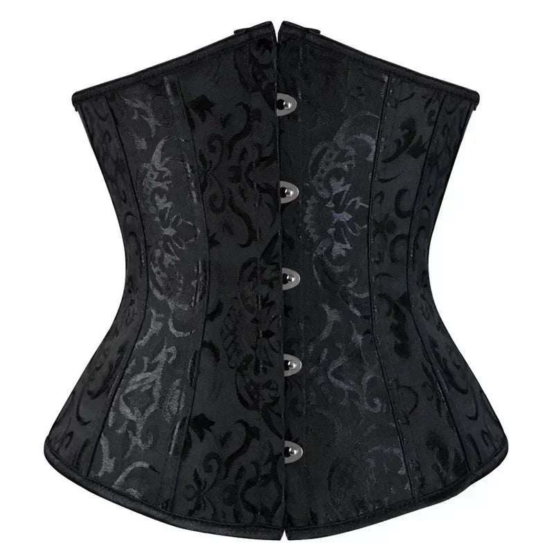 Slimming Waist Trainer Body Shaper Clothing Sexy Gothic Underbust Corset Shapewear Women Fajas Lace-up Lingerie Bustiers Girdle