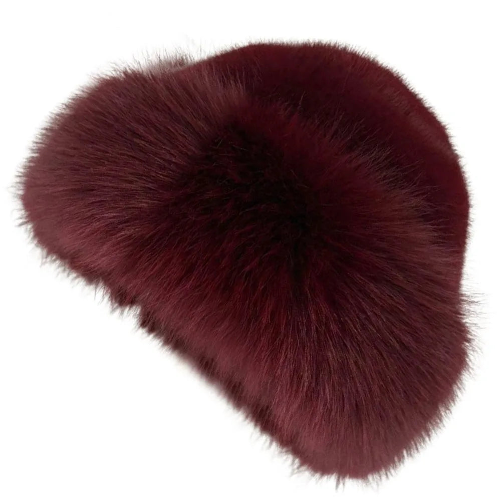 Warm Women's Winter Hat Fluffy Fur Bucket Hat For Women Plush Fisherman Hat Thicken Cold Snowy Day Panama Cap