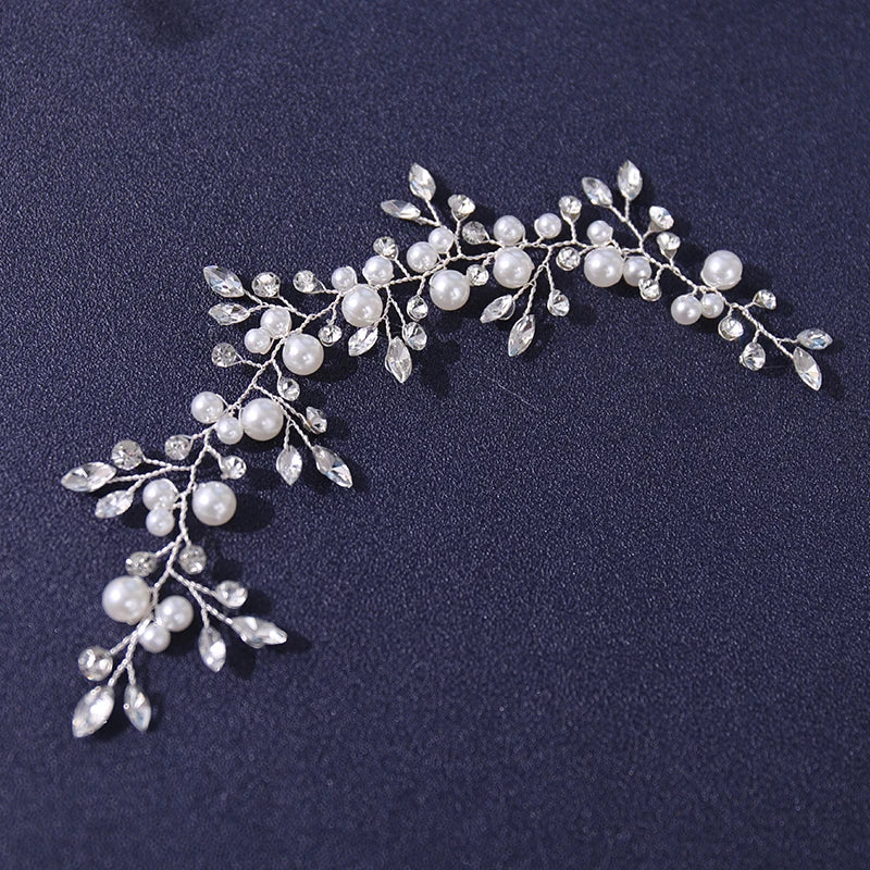 Pearls Crystal Handmade Headbands Fashion Wedding Hair Accessories Cheap Hairbands Rhinestone Head Jewelry Wholesale Dropping