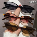 3 Pairs of Summer Women's Fashion Glasses Women's Glasses Suitable for Daily Decoration and Photography in Summer