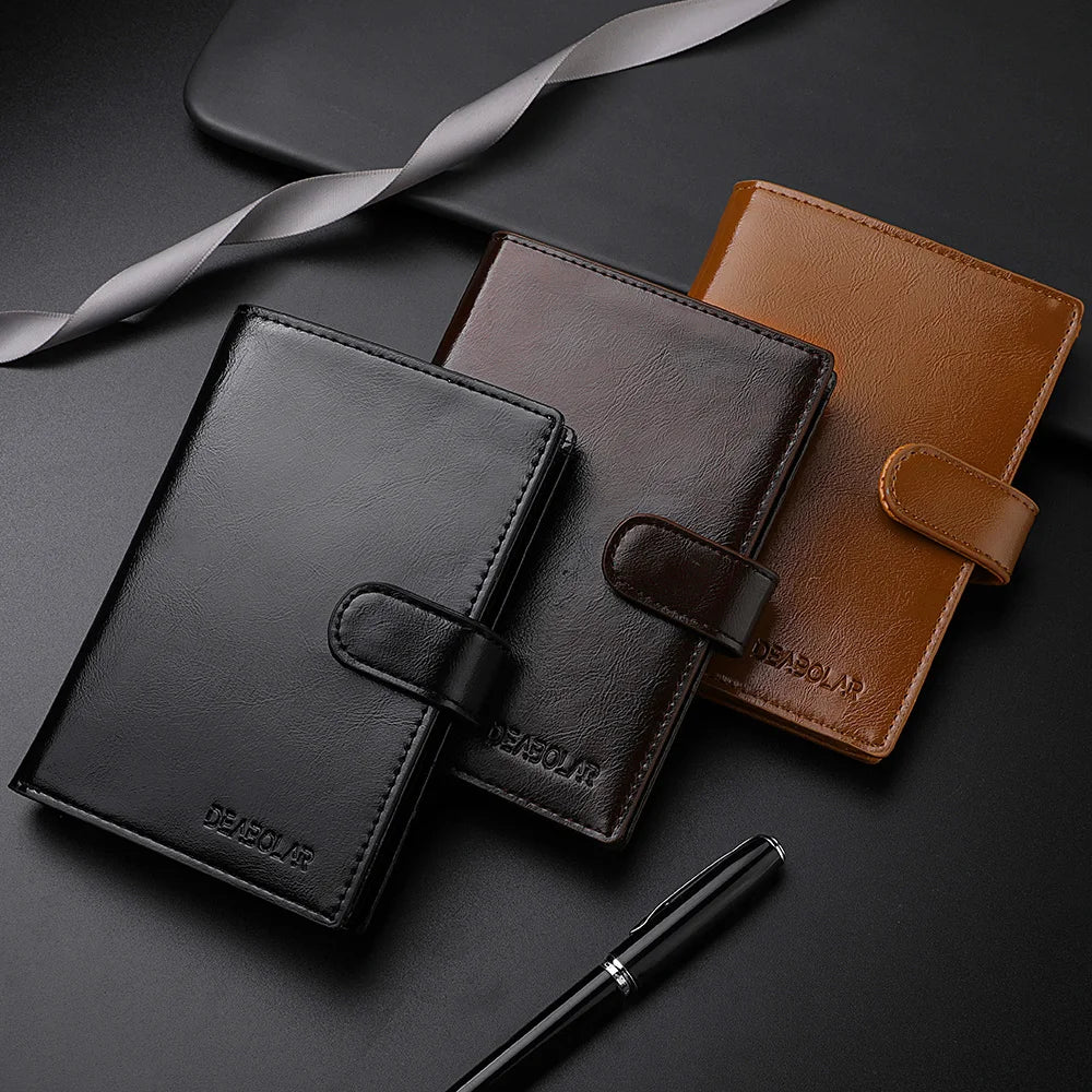 Stylish Travel Passport Bag Multi-Card Card Holder Portable Multi-Function Men's Wallet
