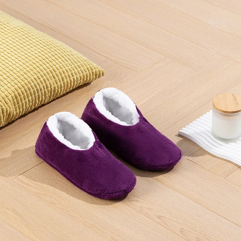 Women's Indoor Floor Socks Keep Warm Winter Men Non-slip Floor Shoes Soft Comfortable 2022 New Fashion Ladies Home Slippers