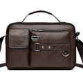 Men's Retro Messenger Bag with Waterproof Design, Large Capacity Laptop Briefcase for Office Work, Travel and School