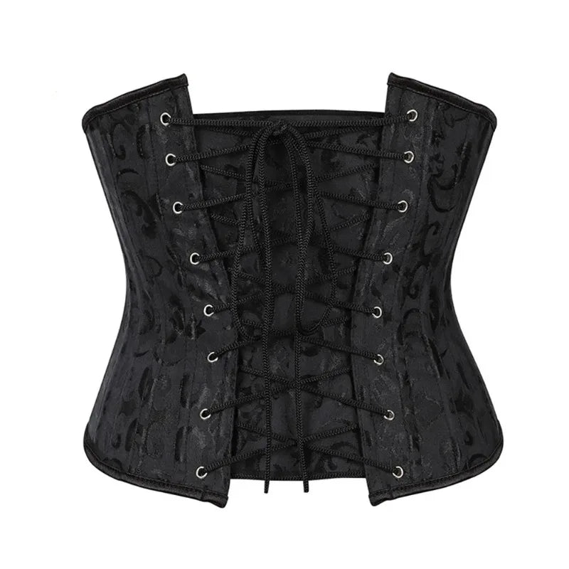 Slimming Waist Trainer Body Shaper Clothing Sexy Gothic Underbust Corset Shapewear Women Fajas Lace-up Lingerie Bustiers Girdle