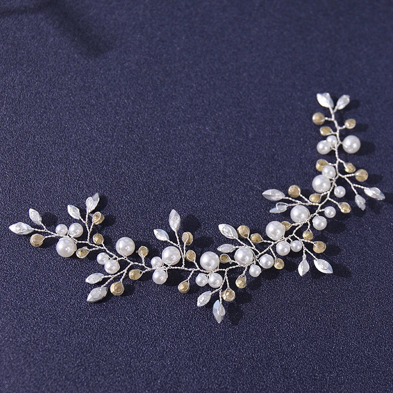 Pearls Crystal Handmade Headbands Fashion Wedding Hair Accessories Cheap Hairbands Rhinestone Head Jewelry Wholesale Dropping
