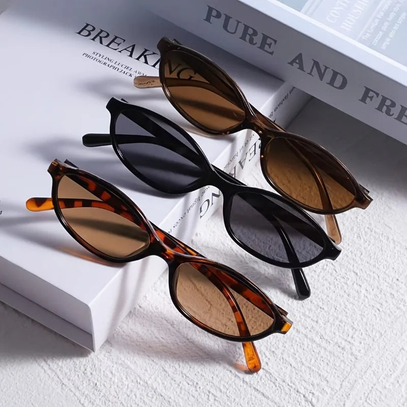 3 Pairs of Summer Women's Fashion Glasses Women's Glasses Suitable for Daily Decoration and Photography in Summer