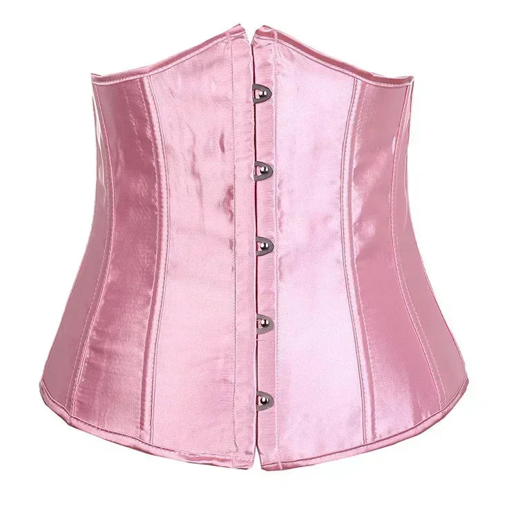 Slimming Waist Trainer Body Shaper Clothing Sexy Gothic Underbust Corset Shapewear Women Fajas Lace-up Lingerie Bustiers Girdle