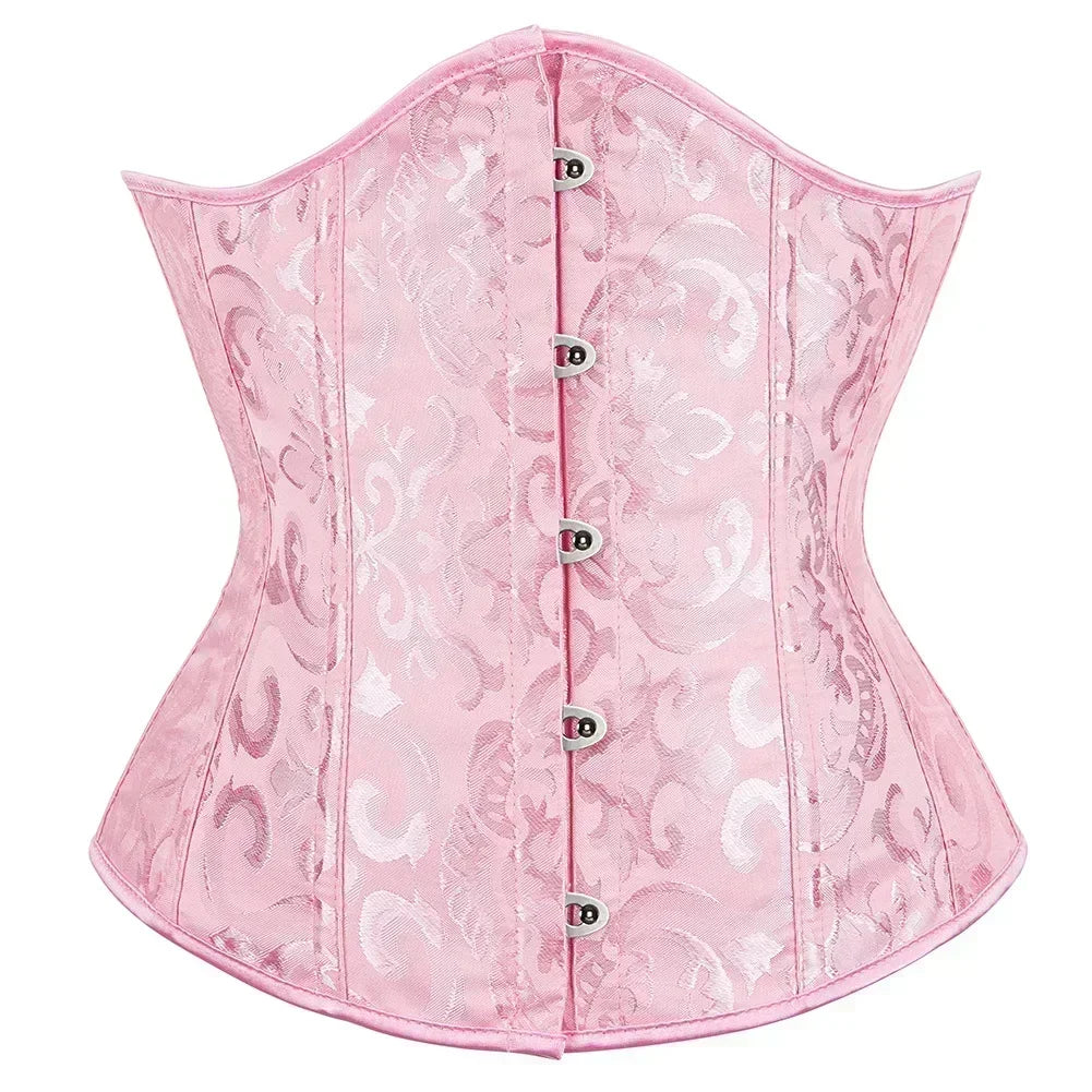Slimming Waist Trainer Body Shaper Clothing Sexy Gothic Underbust Corset Shapewear Women Fajas Lace-up Lingerie Bustiers Girdle