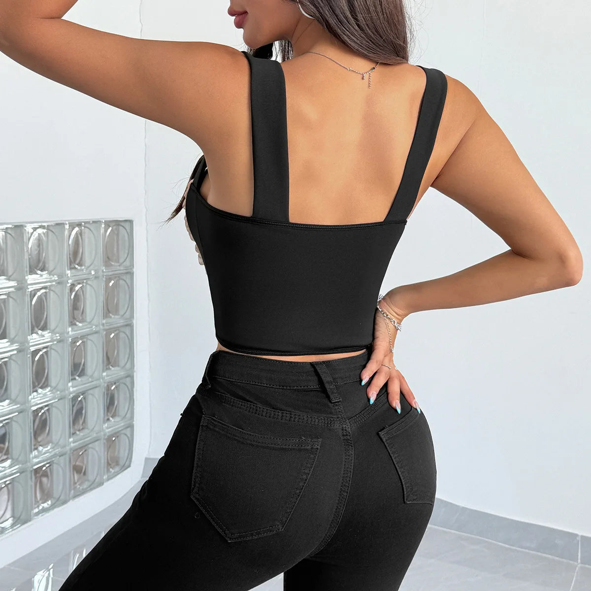 Sleeveless Mesh Bones Crop Tops Y2k Camisole Sexy Women Slim Shaper Vest Fashion Fit Tank Top Summer Corset Party Rave Bustier
