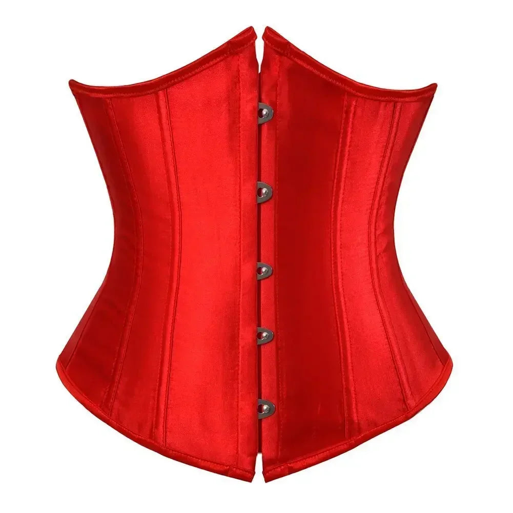 Slimming Waist Trainer Body Shaper Clothing Sexy Gothic Underbust Corset Shapewear Women Fajas Lace-up Lingerie Bustiers Girdle