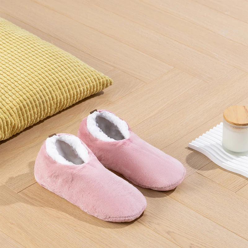 Women's Indoor Floor Socks Keep Warm Winter Men Non-slip Floor Shoes Soft Comfortable 2022 New Fashion Ladies Home Slippers